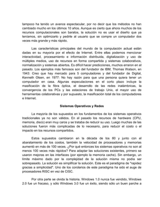 Computacion, educacion y tecnologia