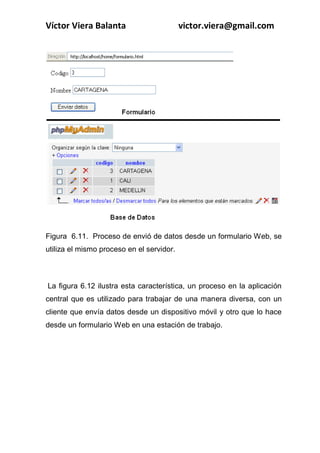 COMPUTACIÓN MÓVIL, Principios y técnicas
Ing. Víctor Viera Balanta
Figura No 8.6. Estructura del videojuego, lado izquierdo e imagen de
un vehiculo, lado derecho.
El código fuente de este programa se presentara en el apéndice A. en
la figura No 8.7 se visualiza un fragmento del código que dibuja el
escenario del videojuego.
 