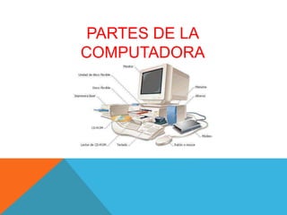 PARTES DE LA
COMPUTADORA
