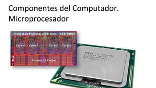 Componentes	
  del	
  Computador.	
  	
  
Microprocesador	
  
 