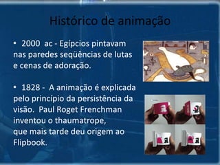Definição de animaçãoA  palavraanimaçãovem do latim  animare, quequerdizer, darvida, movimento, alma.