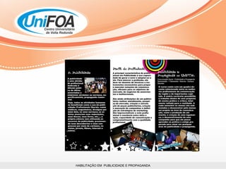 HABILITAÇÃO EM  PUBLICIDADE E PROPAGANDA 