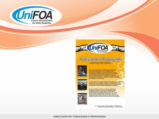 HABILITAÇÃO EM  PUBLICIDADE E PROPAGANDA 