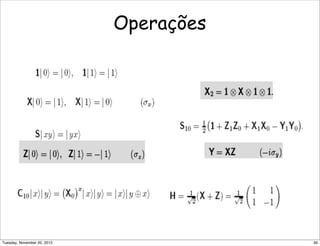 Operações
39Tuesday, November 20, 2012
 
