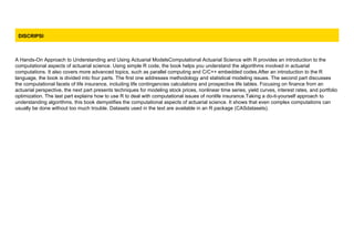 [P.D.F] Computational Actuarial Science with R For Kindle | PDF