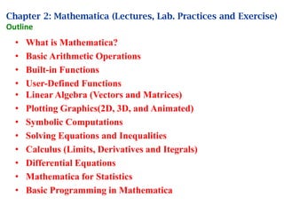 Mathematica Exercises Computational and Typesetting Software: MATLAB, Mathematica, Python and ...