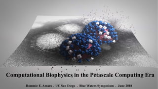 Rommie E. Amaro . UC San Diego . Blue Waters Symposium . June 2018
Computational Biophysics in the Petascale Computing Era
 