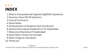 Computational Engineering IITH Presentation | PDF