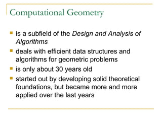 Computational geometry | PPT