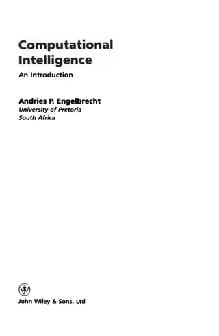 Computational intelligence an introduction | PDF