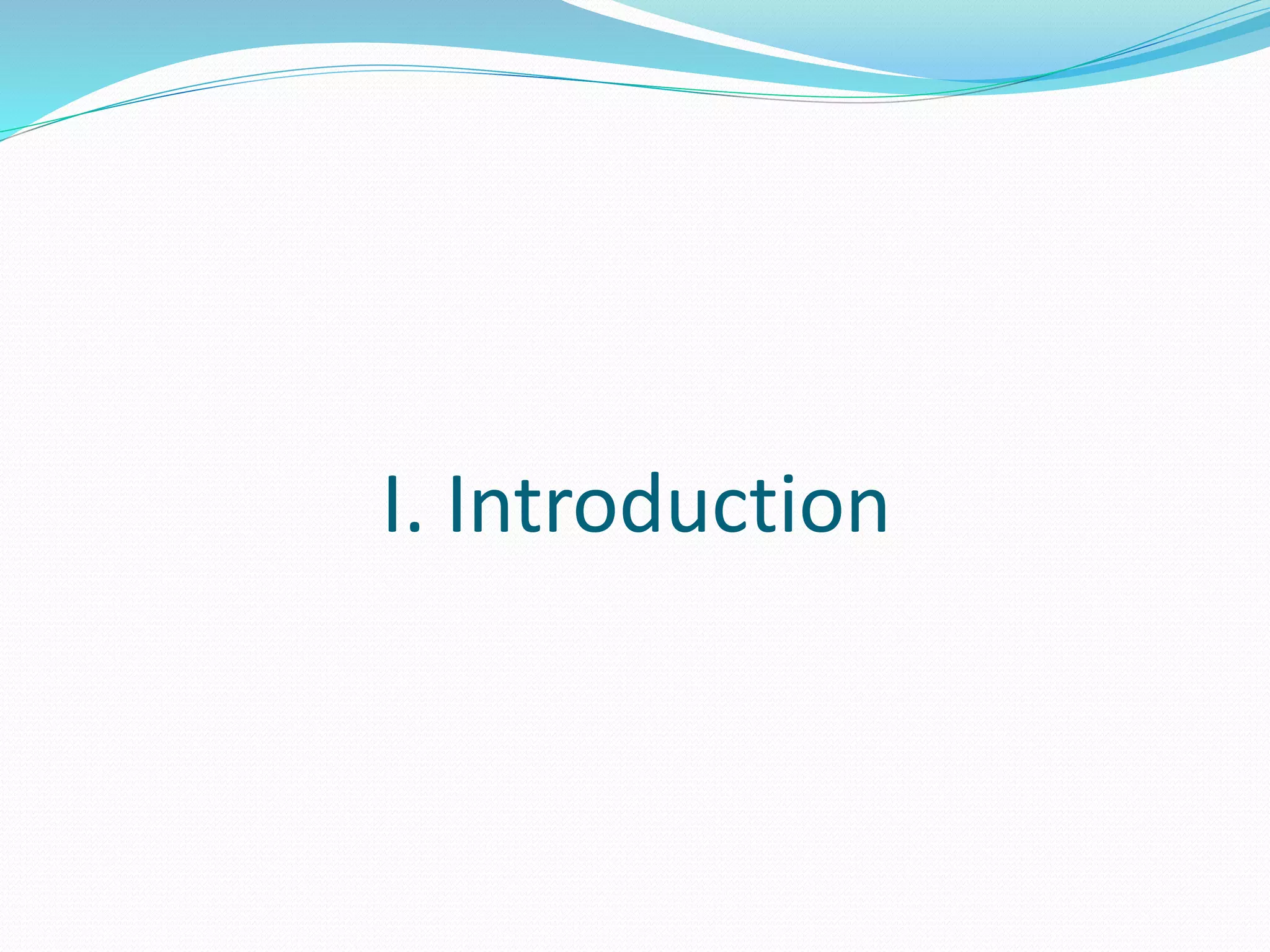I. Introduction
 