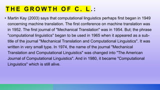 Computational linguistics | PPTX