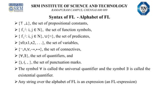 Computational logic First Order Logic | PPT