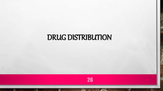 DRUG DISTRIBUTION
26
 