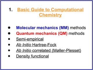 Computational Organic Chemistry | PPT