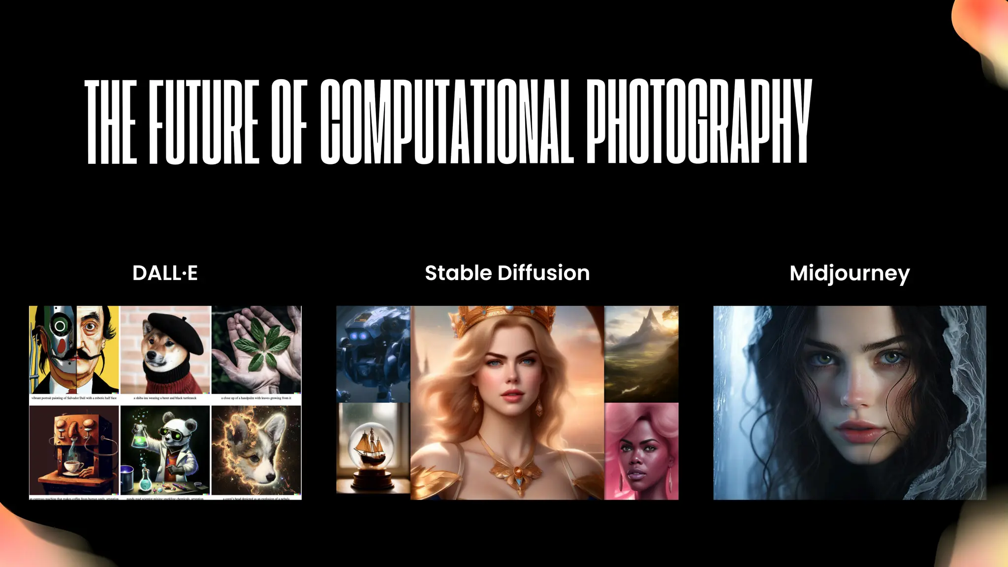 Stable Diffusion
DALL·E Midjourney