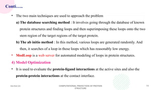 Computational Prediction of Protein Structure: Methods and Applications ...