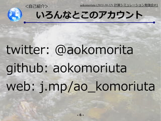 ԼB飾

aokomoriuta (2013-10-12): Ӌ㥷ߥ`㏊#1

ʤȤΥ

twitter: @aokomorita
github: aokomoriuta
web: j.mp/ao_komoriuta
-6-

 