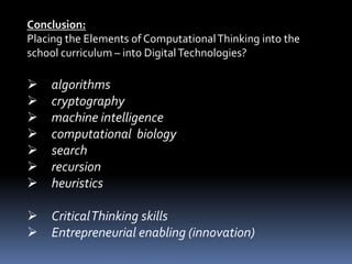 ACEC2012: Computational Thinking | PPTX