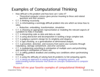 Computational Thinking | PDF