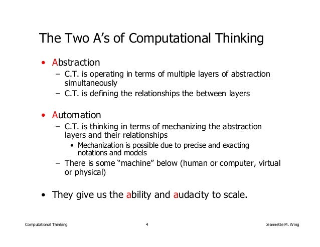 Computational Thinking