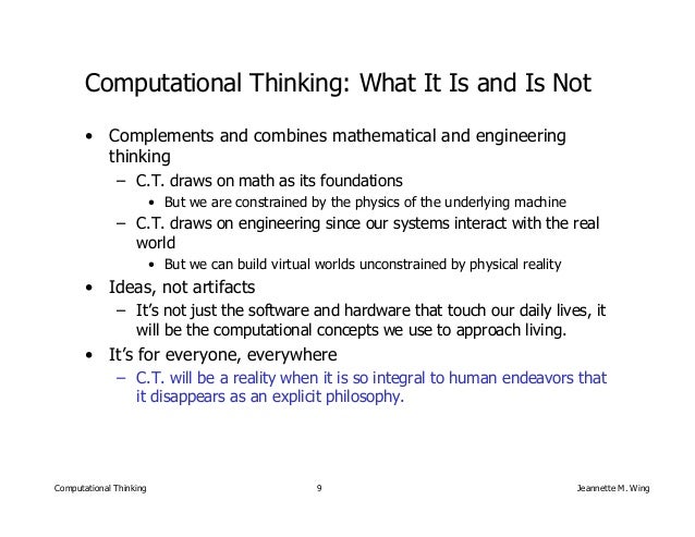 Computational Thinking
