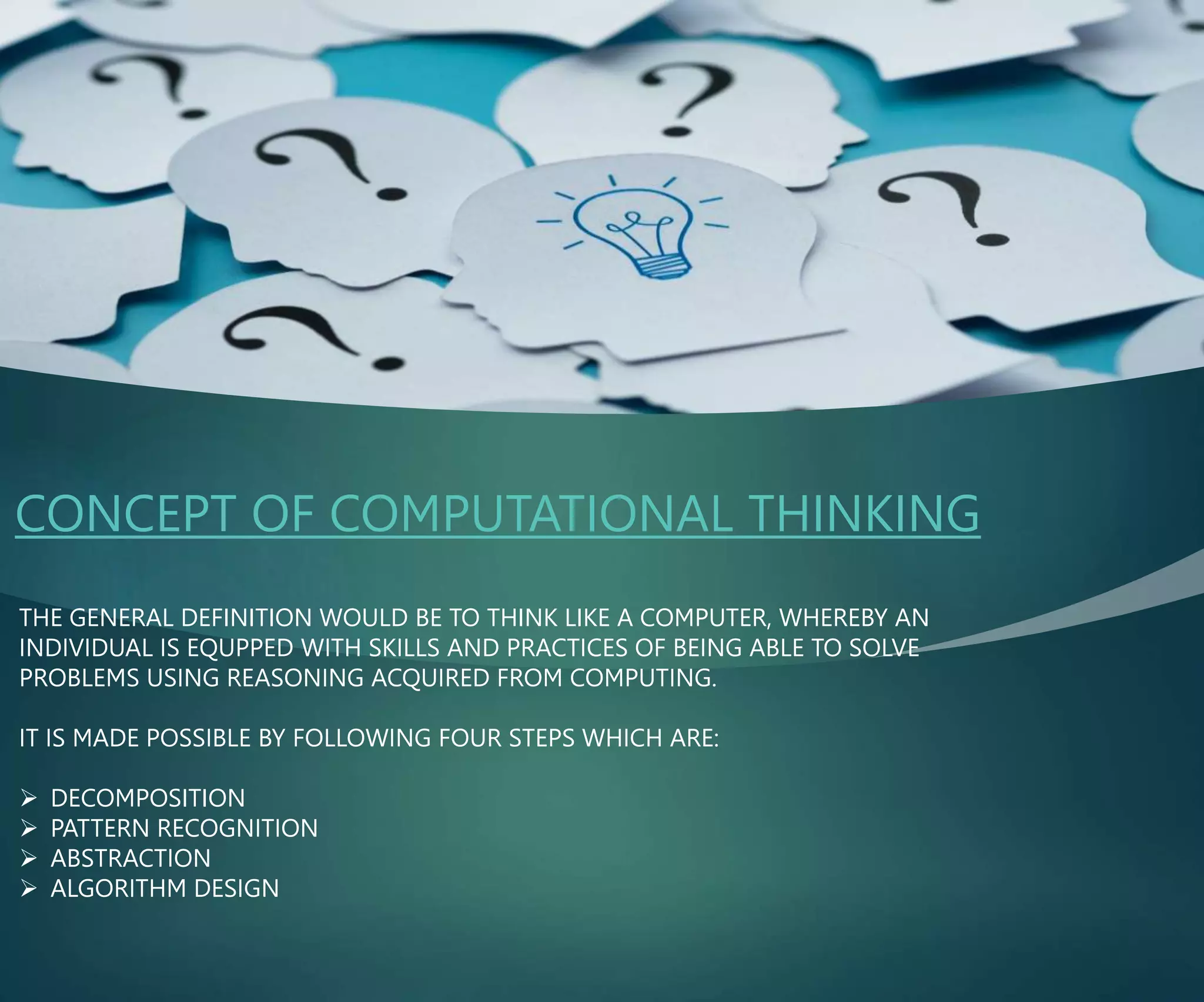 COMPUTATIONAL THINKING | PPTX