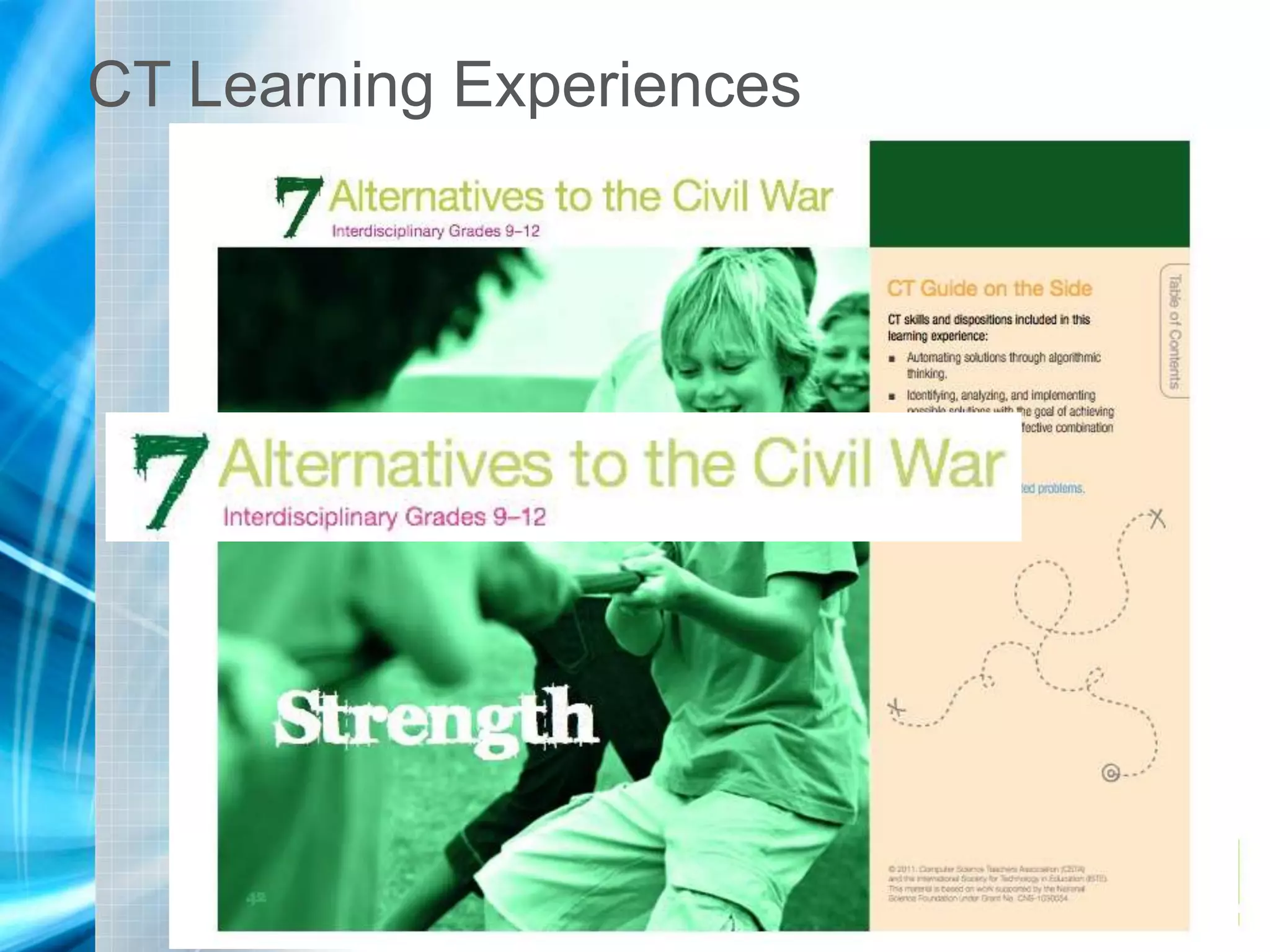 #nafnext
CT Learning Experiences
 