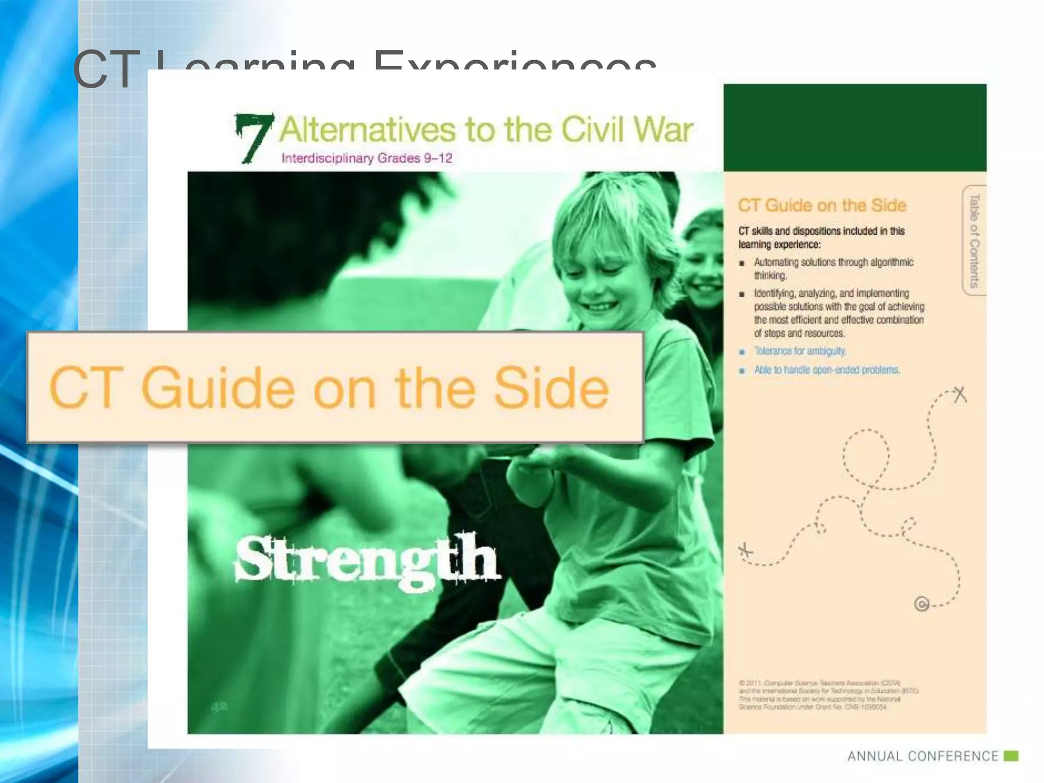 #nafnext
CT Learning Experiences
 