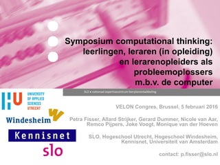 Computational Thinking - Symposium
