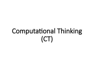 Computational Thinking (1).pptx Presentation | PPTX