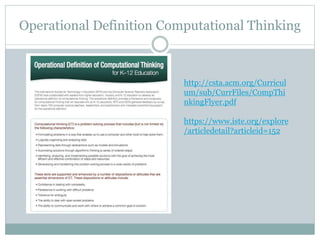 Computational Thinking &amp; STEM = PBL in action | PPT