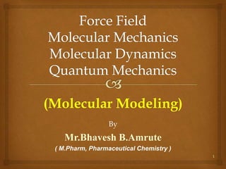By
Mr.Bhavesh B.Amrute
( M.Pharm, Pharmaceutical Chemistry )
1
 