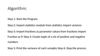 Computation for variance using Python.pptx