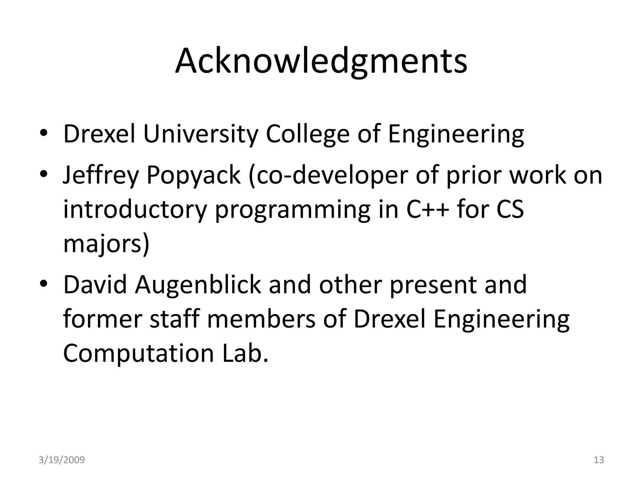 Computation Lab 03 19 09 Olin