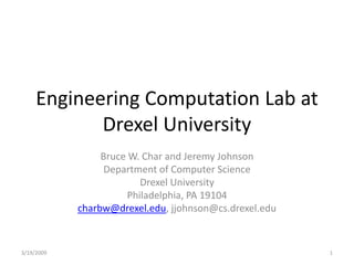 Computation Lab 03 19 09 Olin