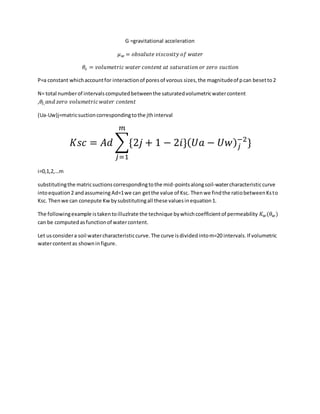 Computation of coefficient of permeability function | DOCX