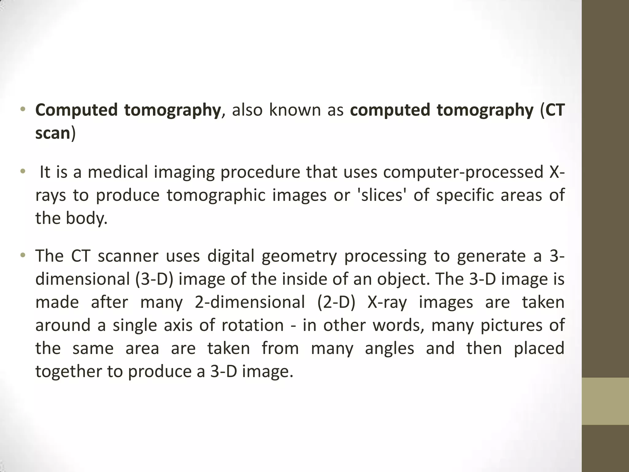 Computed tomography | PPTX