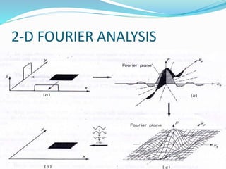 2-D FOURIER ANALYSIS
 