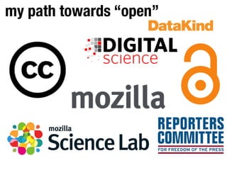 my path towards “open”
 