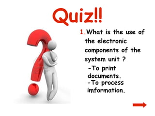Parts of the Computer | PPT