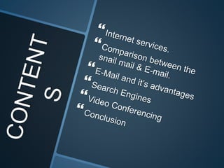 All About Internet Services | PPTX