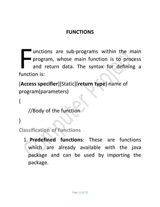 Basics of Java | PDF