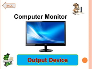 Computer Monitor
BACK
Output Device
 