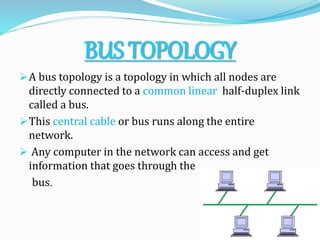 Bus Nodes Math Computer topologies | PPTX