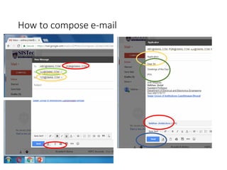 How to compose e-mail
 
