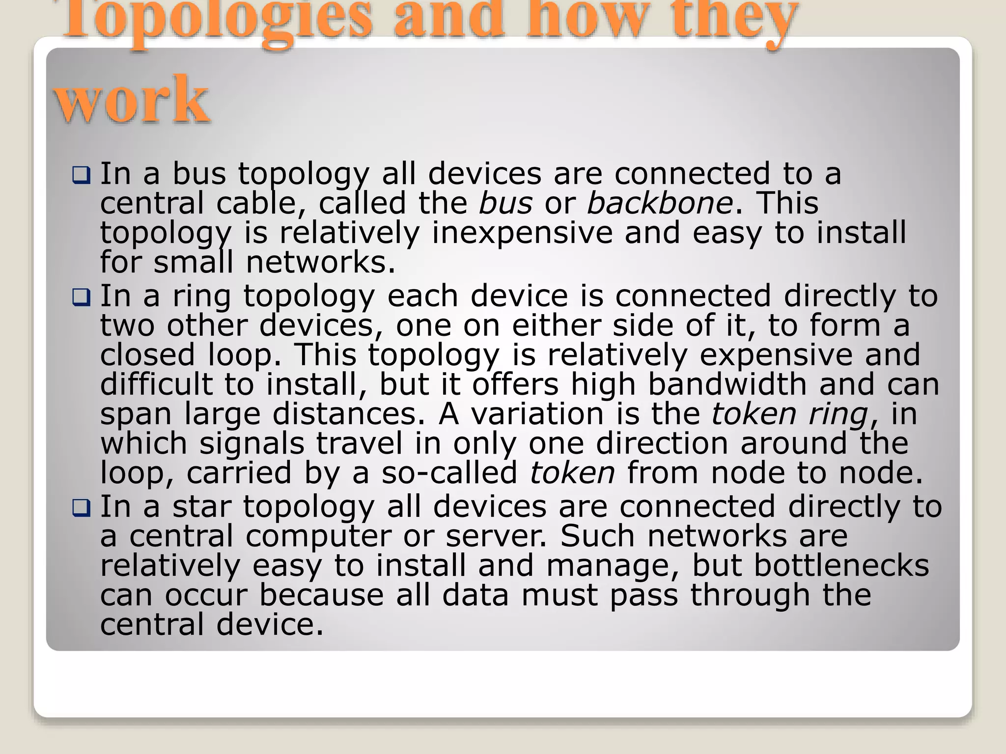 Computer: Network and its Topology | PPTX