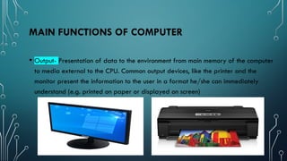 Introduction to Computer and parts of Computer | PPTX | Data Storage ...