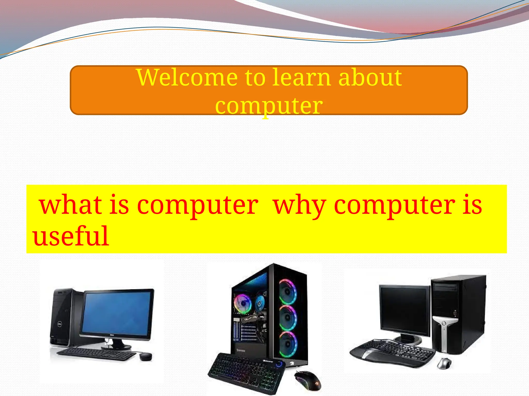 computer RELATED PRESENTATION FOR EDUCATION | PPTX