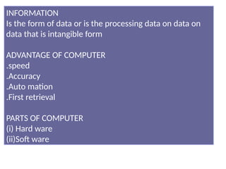 Computer Reading Data Computer. Read understand how some topic | PPTX